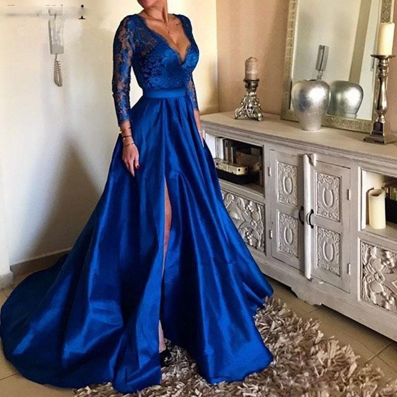 Kissnovaa - Deep V-Neck Woman Evening Dress