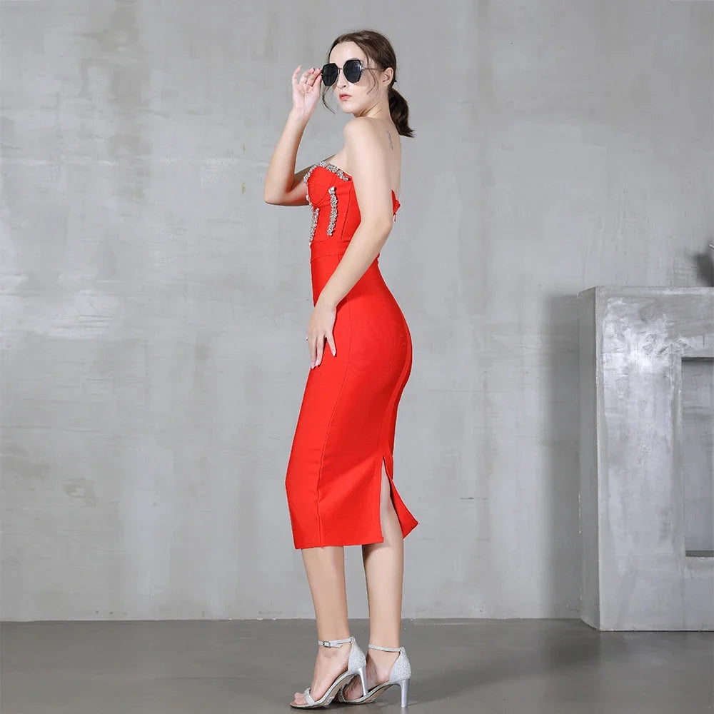 St. Tropez Starlet Figure-Flattering Evening Elegance