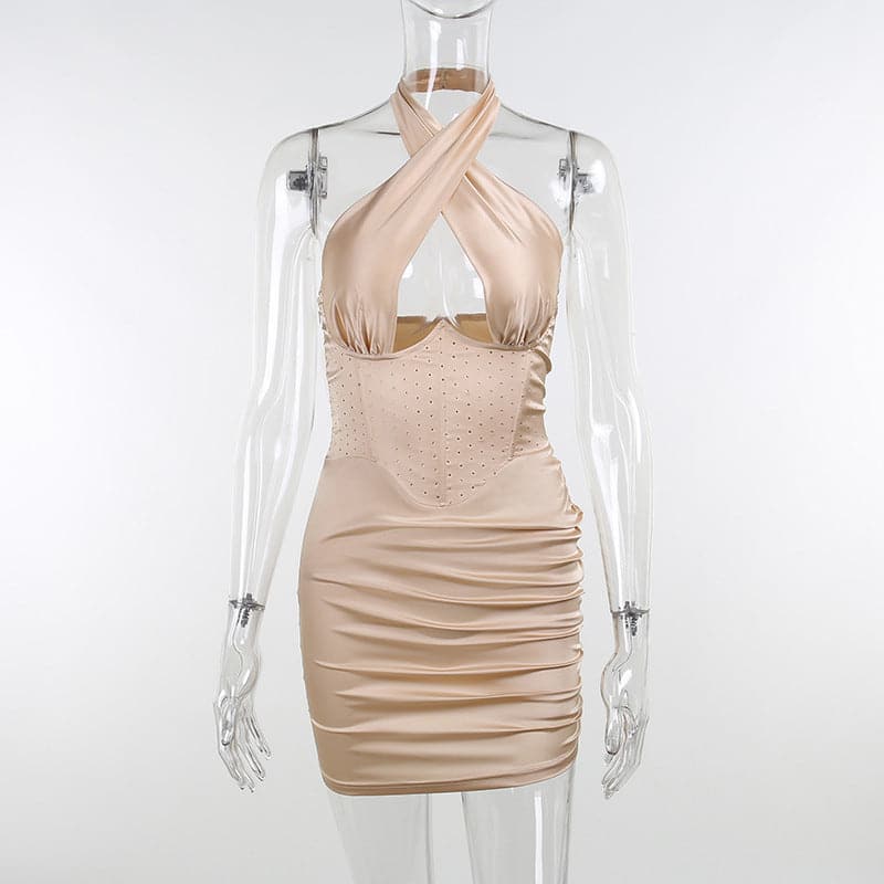 Hot 2023 Sale Halter Mini Dress