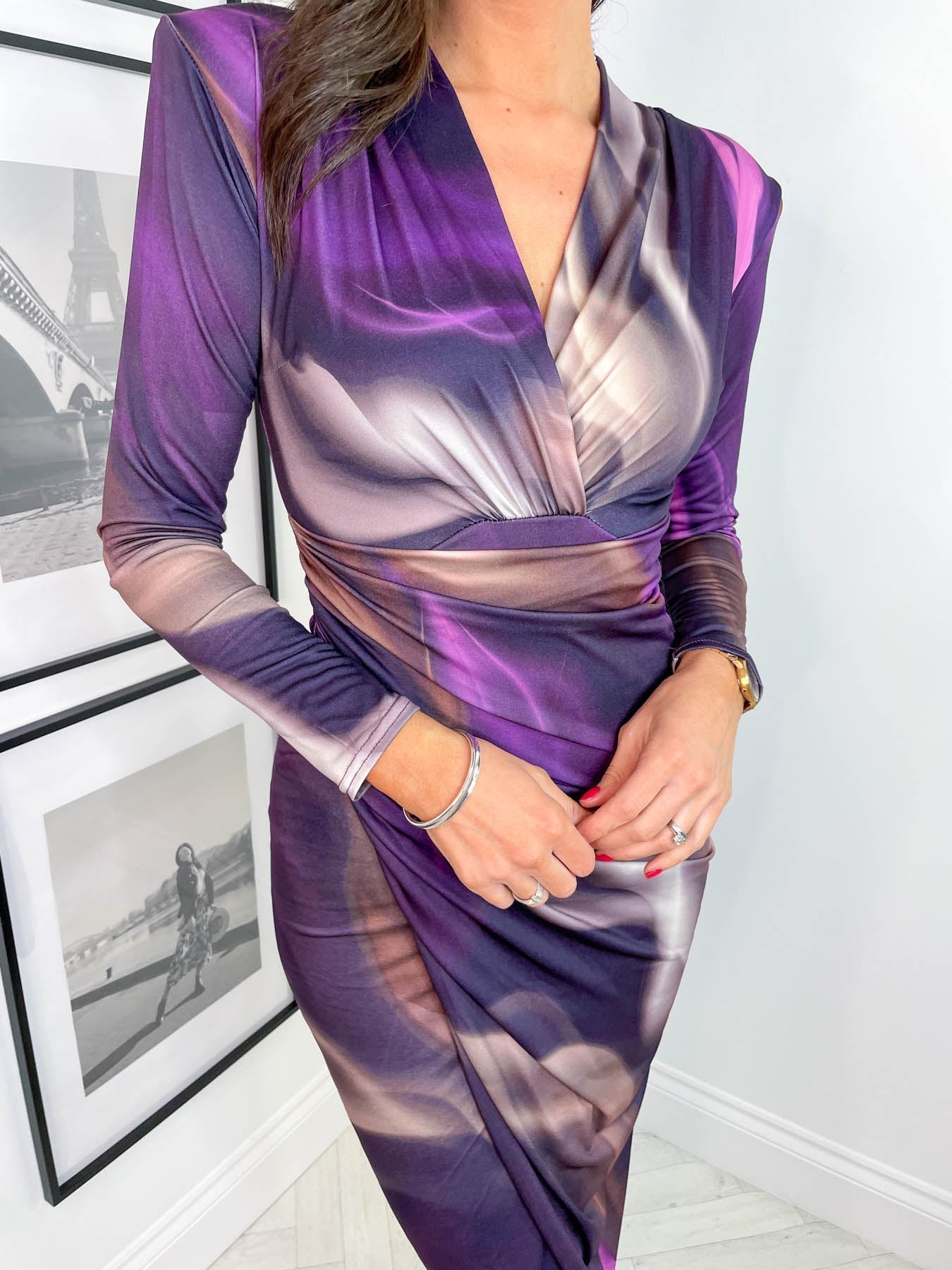 Boutique Frisia Midi Dress Elevated Occasion Wear