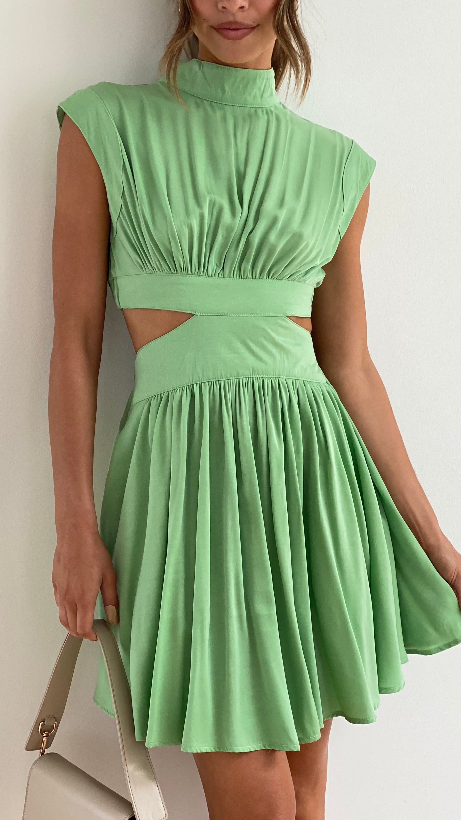 Minimalist Yolanda Mini Dress Elevated Occasion Wear