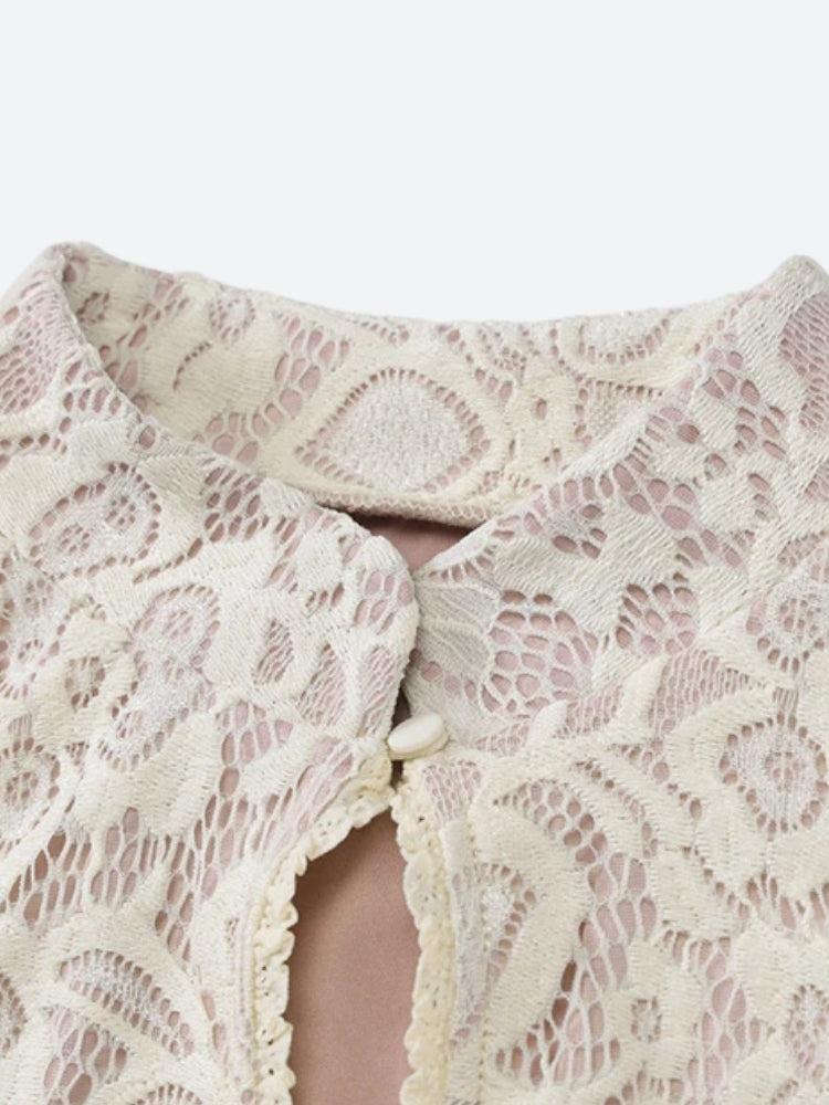 Cut Lace Out Mini Dress