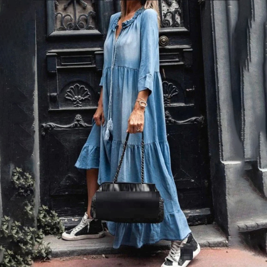 Nitsa Comfortable Maxi Dress for Women Relaxed Contemporary Fit