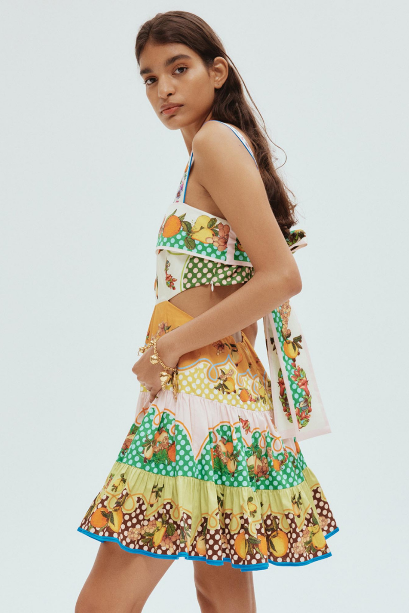 Timeless Silvia Mini Dress with Cut Outs and Bow Boutique Collection