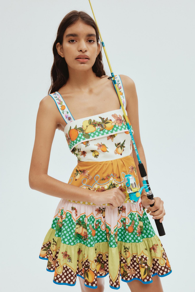 Timeless Silvia Mini Dress with Cut Outs and Bow Boutique Collection