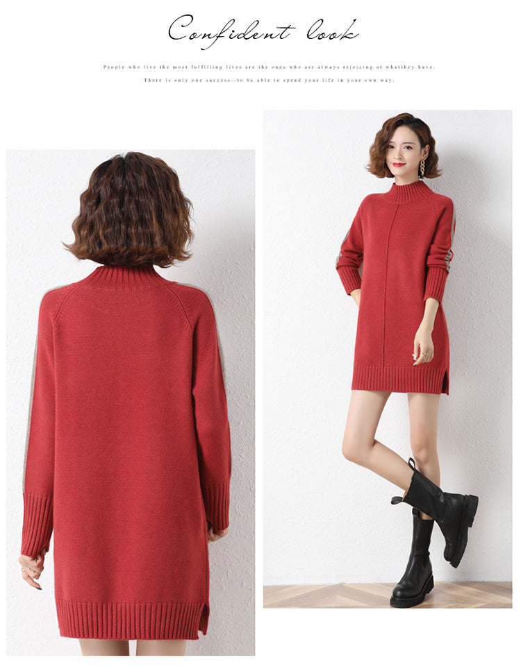 Mountain Smoky Sweater Dress Red FINAL
