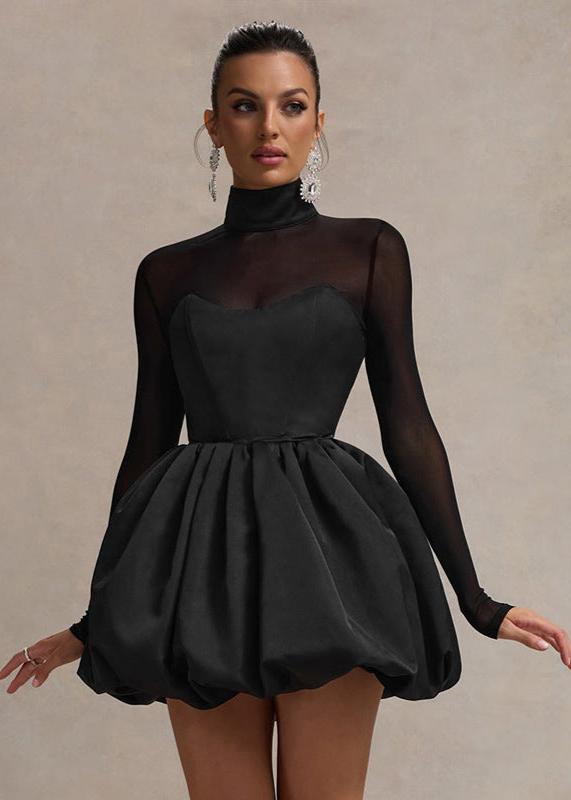 Balloon-Skirt Eclipse Mini Dress