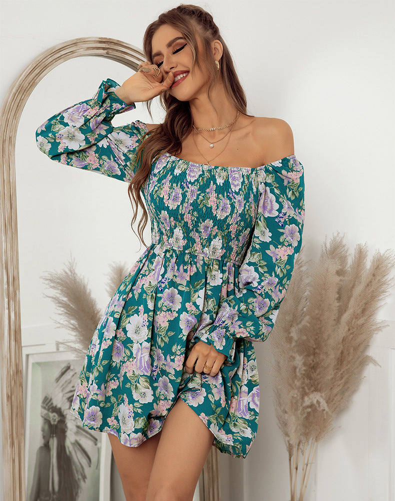 Oh She Glows Bloom Ruched Mini Dress