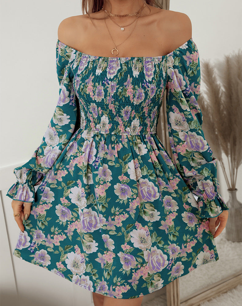 Oh She Glows Bloom Ruched Mini Dress