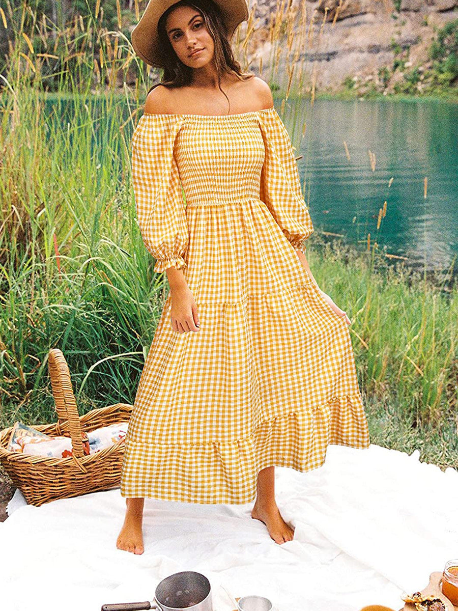 Eternity For Pocketed Smocked Midi Dress