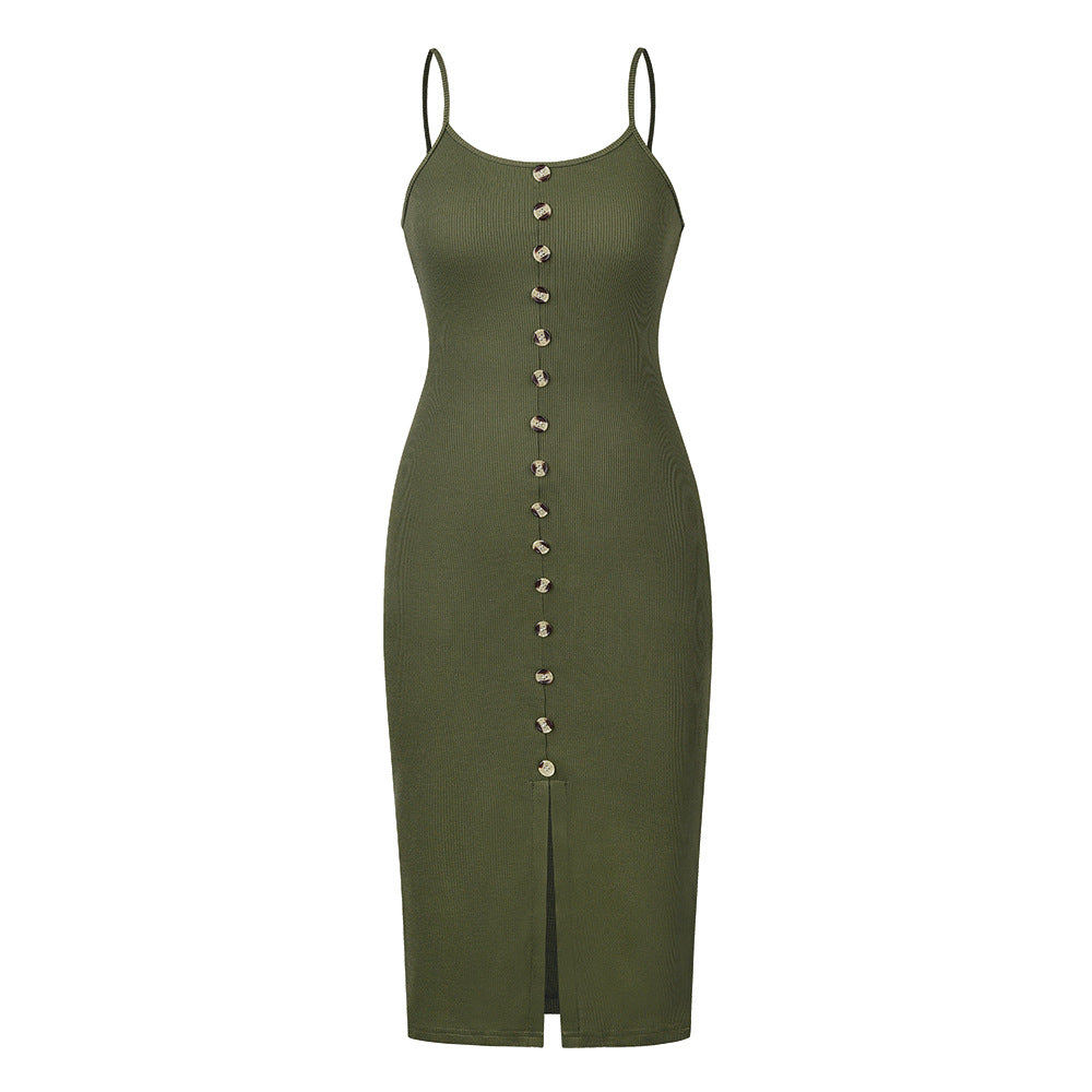 Ribbed Scarlett Knit Midi Dress Light Rust