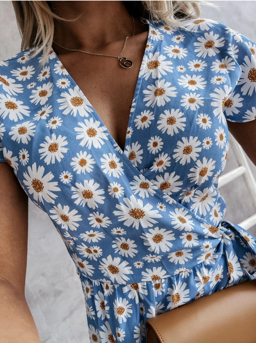 Dancing In The Moonlight Flower Wrap Dress