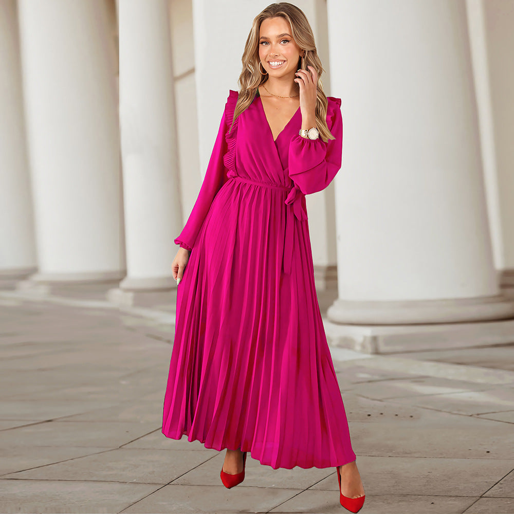 Drape Myka Midi Dress Fuchsia