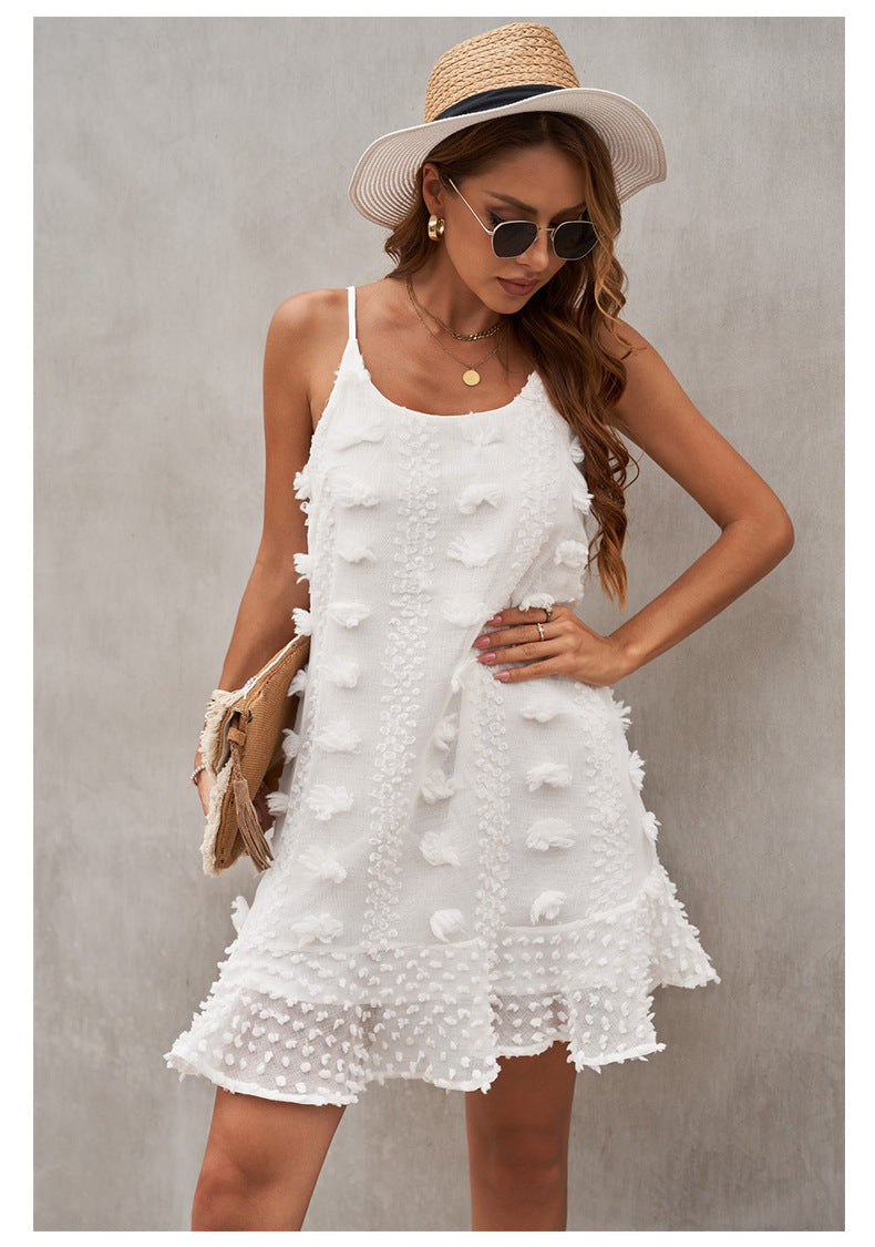 Winds Prairie Textured Tie Dress Natural