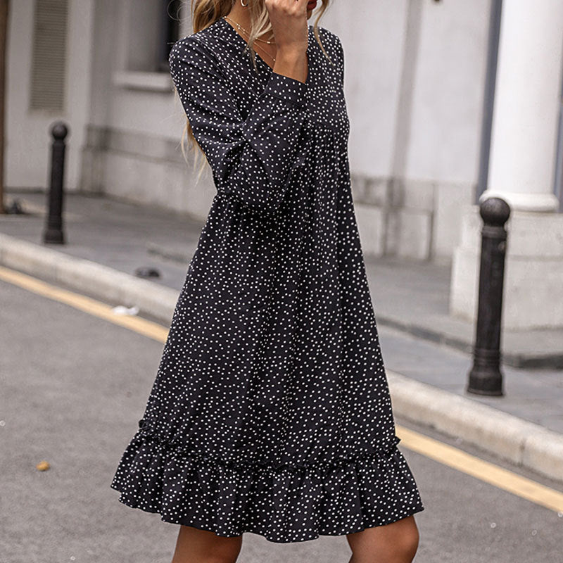Jaylin Botanical Ruched Mini Dress FINAL