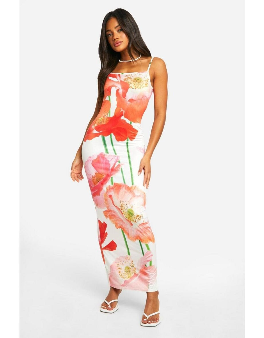 Lucía Elevated Women's Flower Briefs Maxi Dress Premium Edit
