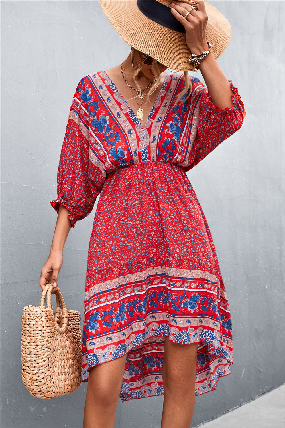 Printed Maximus Button Down Dress