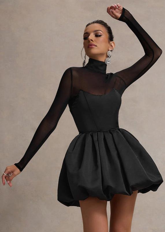 Balloon-Skirt Eclipse Mini Dress