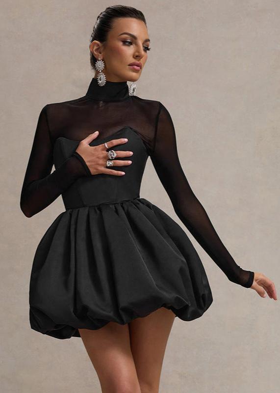 Balloon-Skirt Eclipse Mini Dress