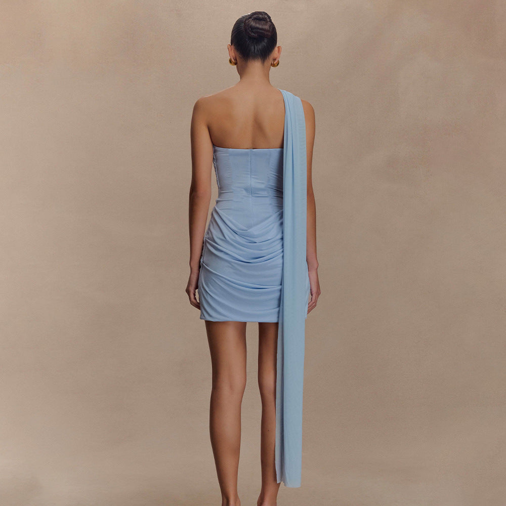 Mini Wintour Dress Blue