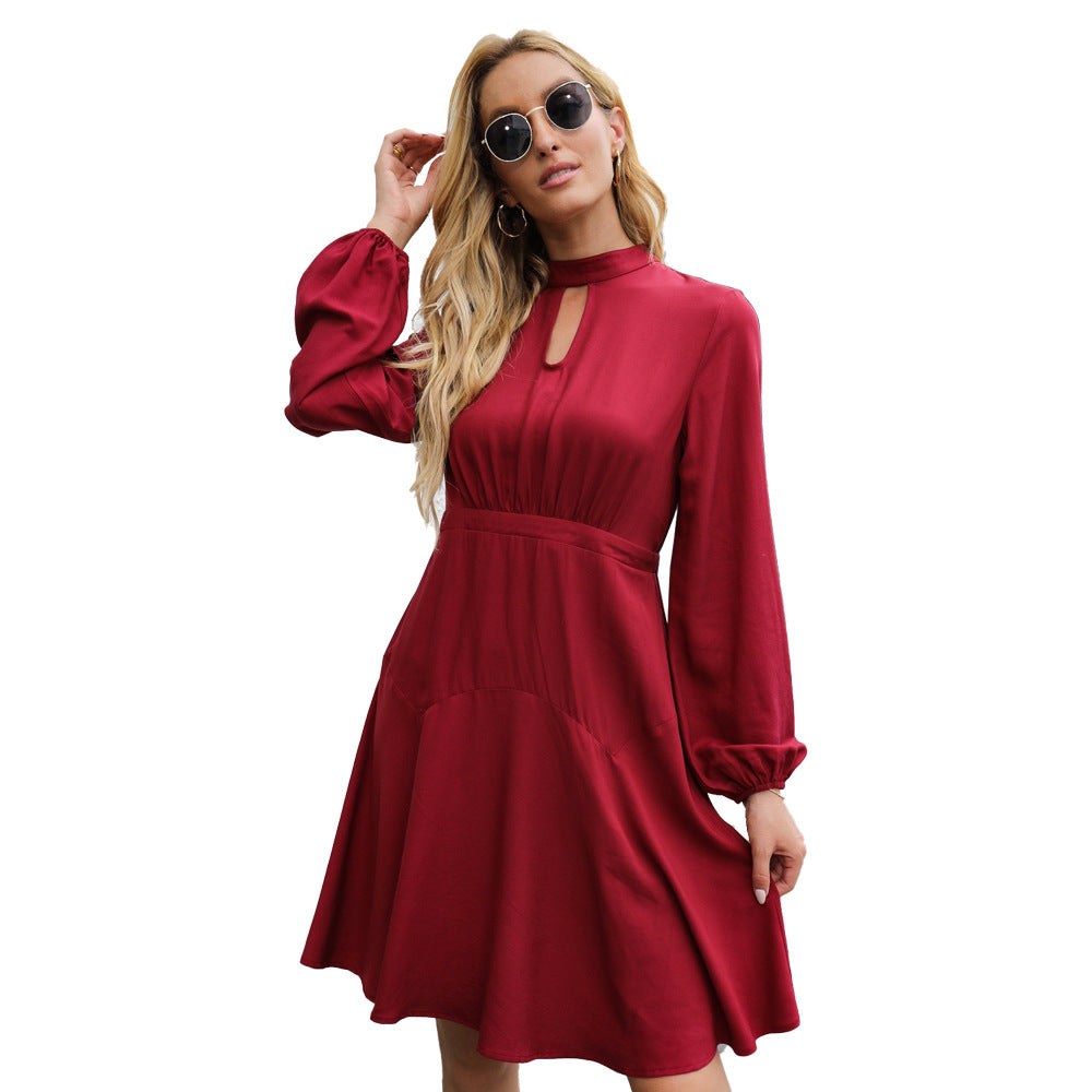 Forward Fashion Keyhole Dress Fuchsia