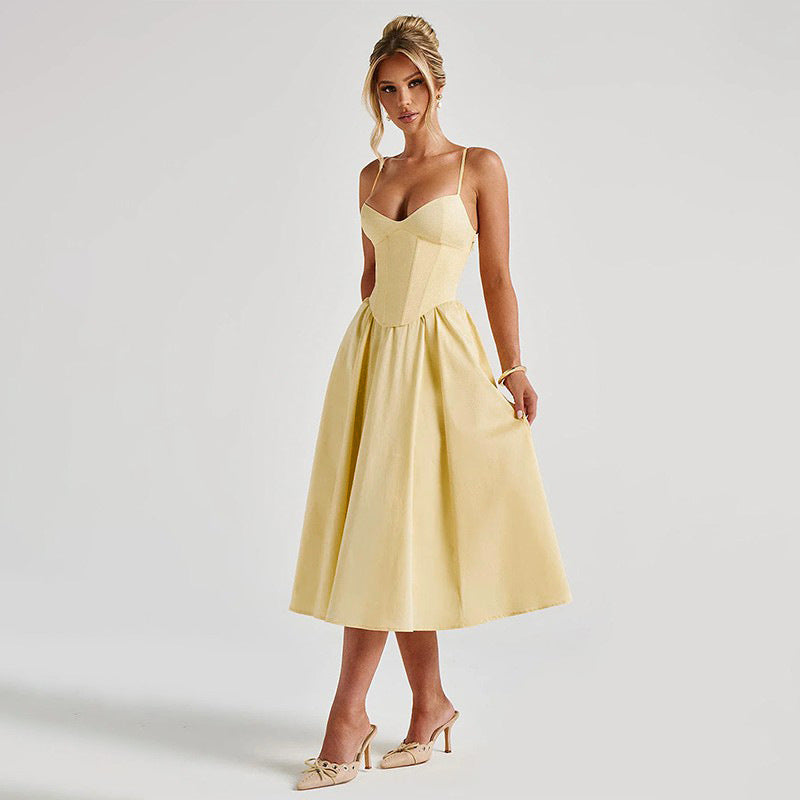 Midi Sampson Dress Yellow