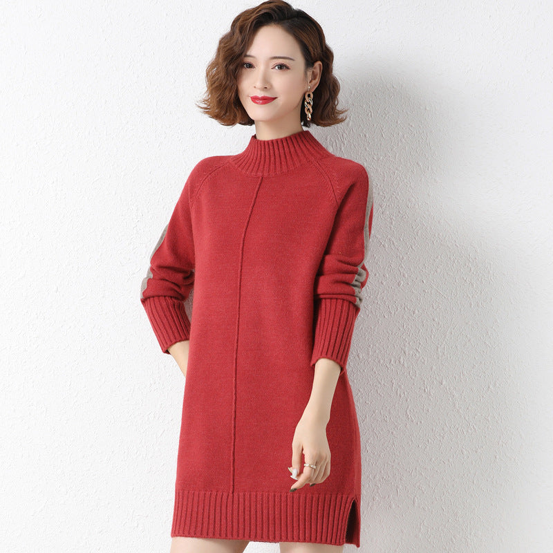 Mountain Smoky Sweater Dress Red FINAL