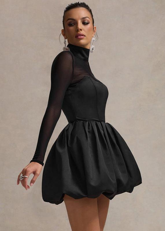 Balloon-Skirt Eclipse Mini Dress