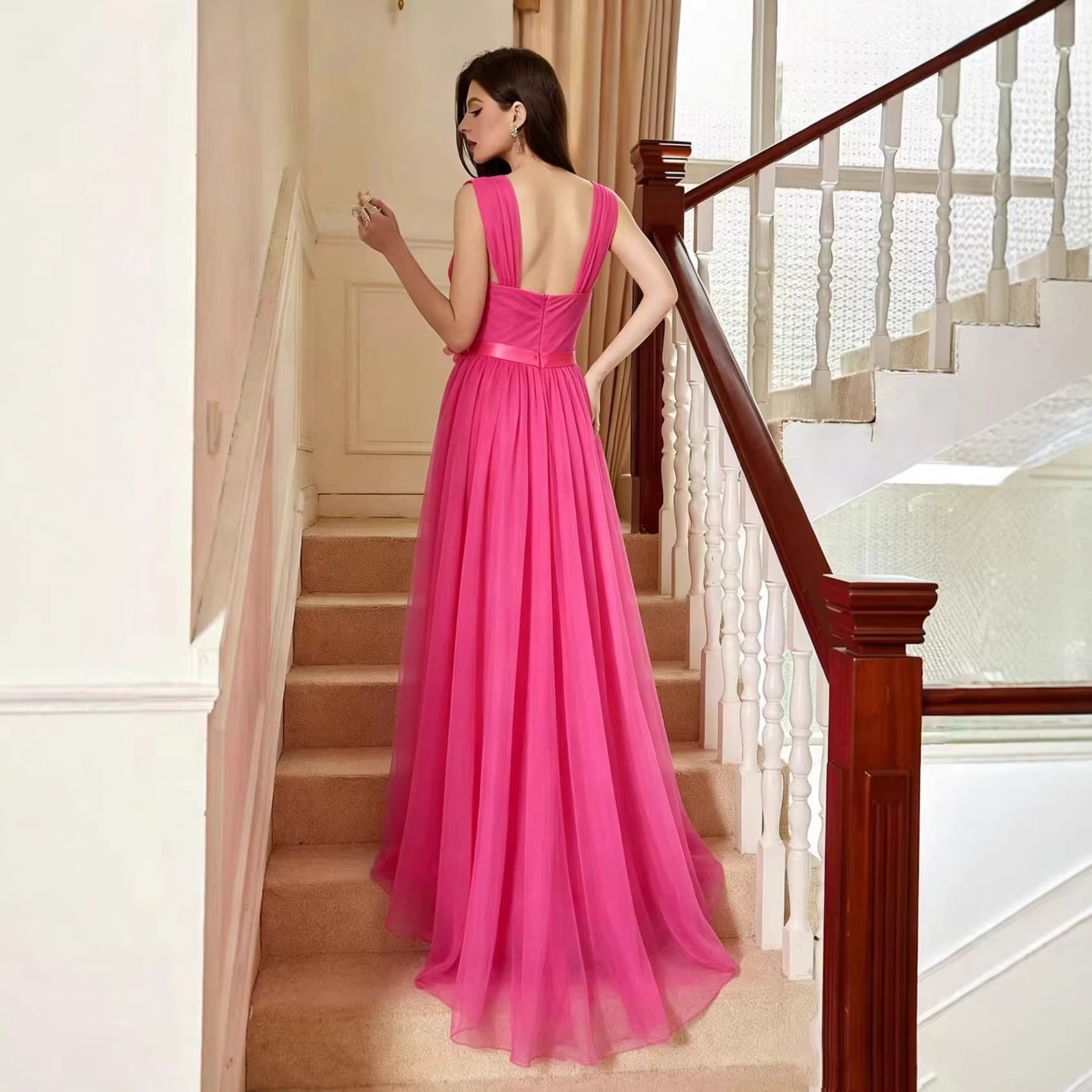 Cocktail Evening Gown Prom Women Dress Graceful Long