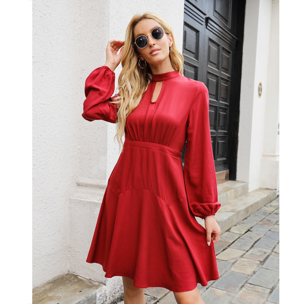 Forward Fashion Keyhole Dress Fuchsia