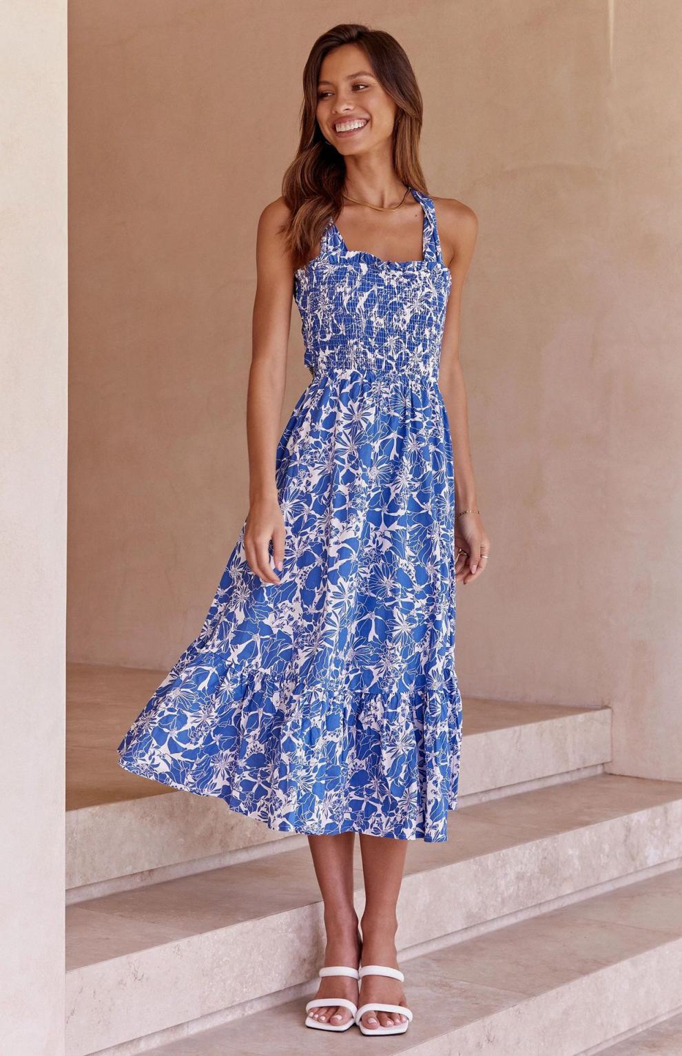 Excursion Bloom Midi Dress