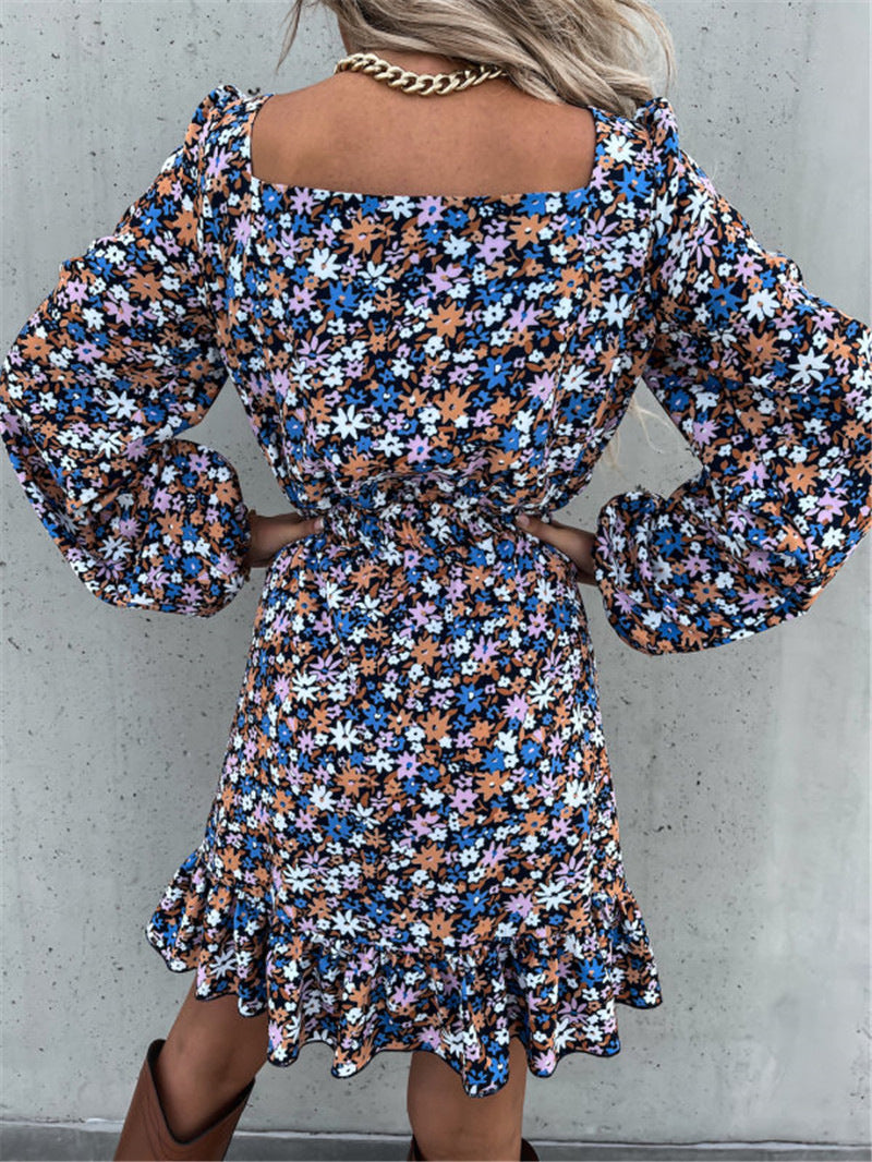 Cathy Bloom Bell Sleeve Ruffle Dress FINAL