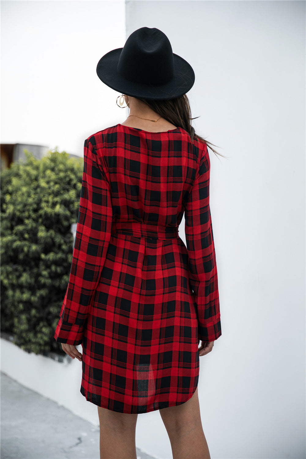 Gingham Rochester Sweater Dress