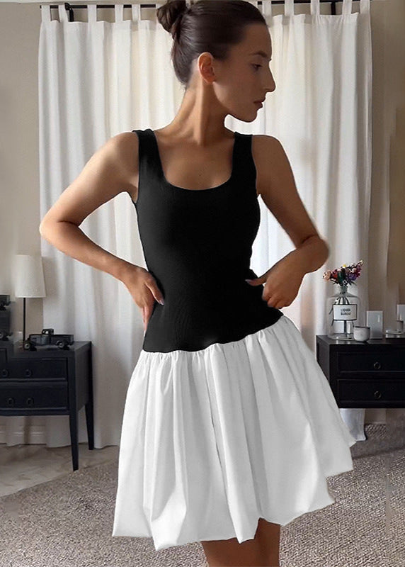 Contrast Monroe Two Tone Mini Dress