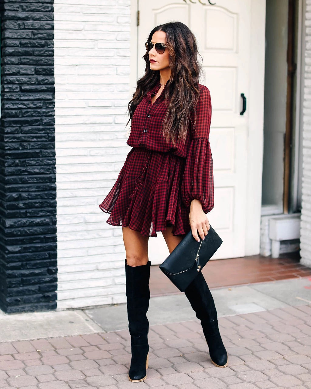 Island Rhode Bell Sleeve Tiered Dress