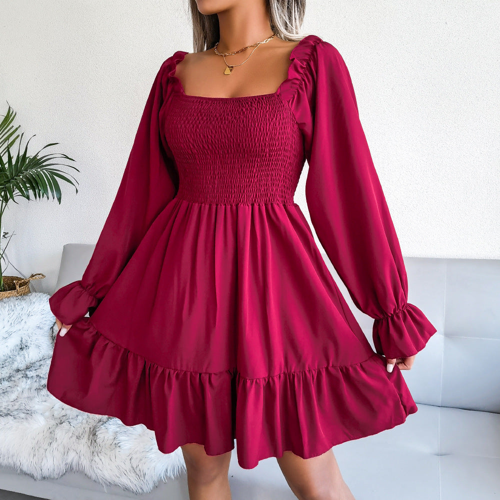 With Starts Love Smocked Dress Wine FINAL