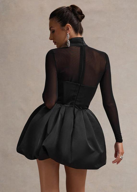 Balloon-Skirt Eclipse Mini Dress