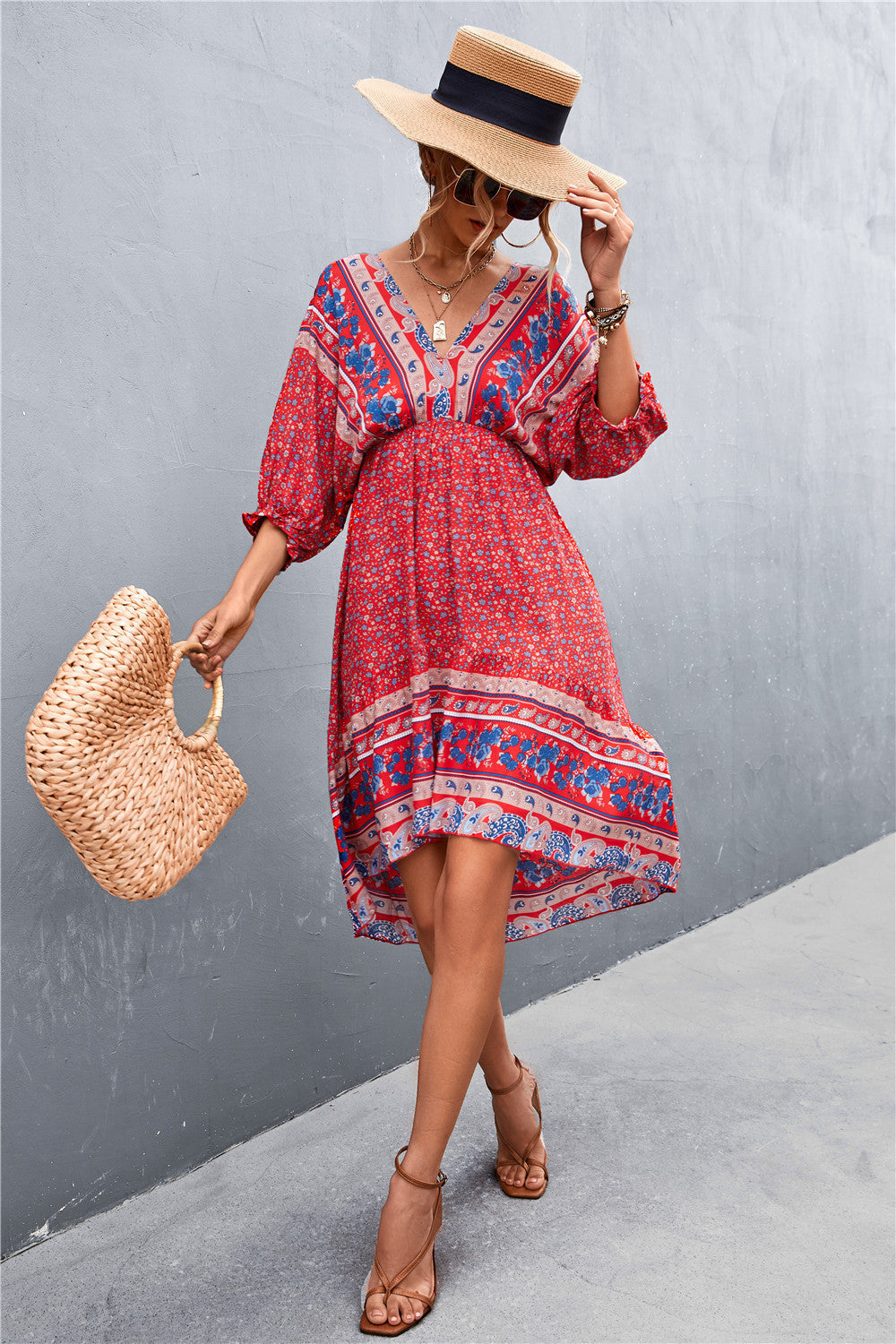 Printed Maximus Button Down Dress