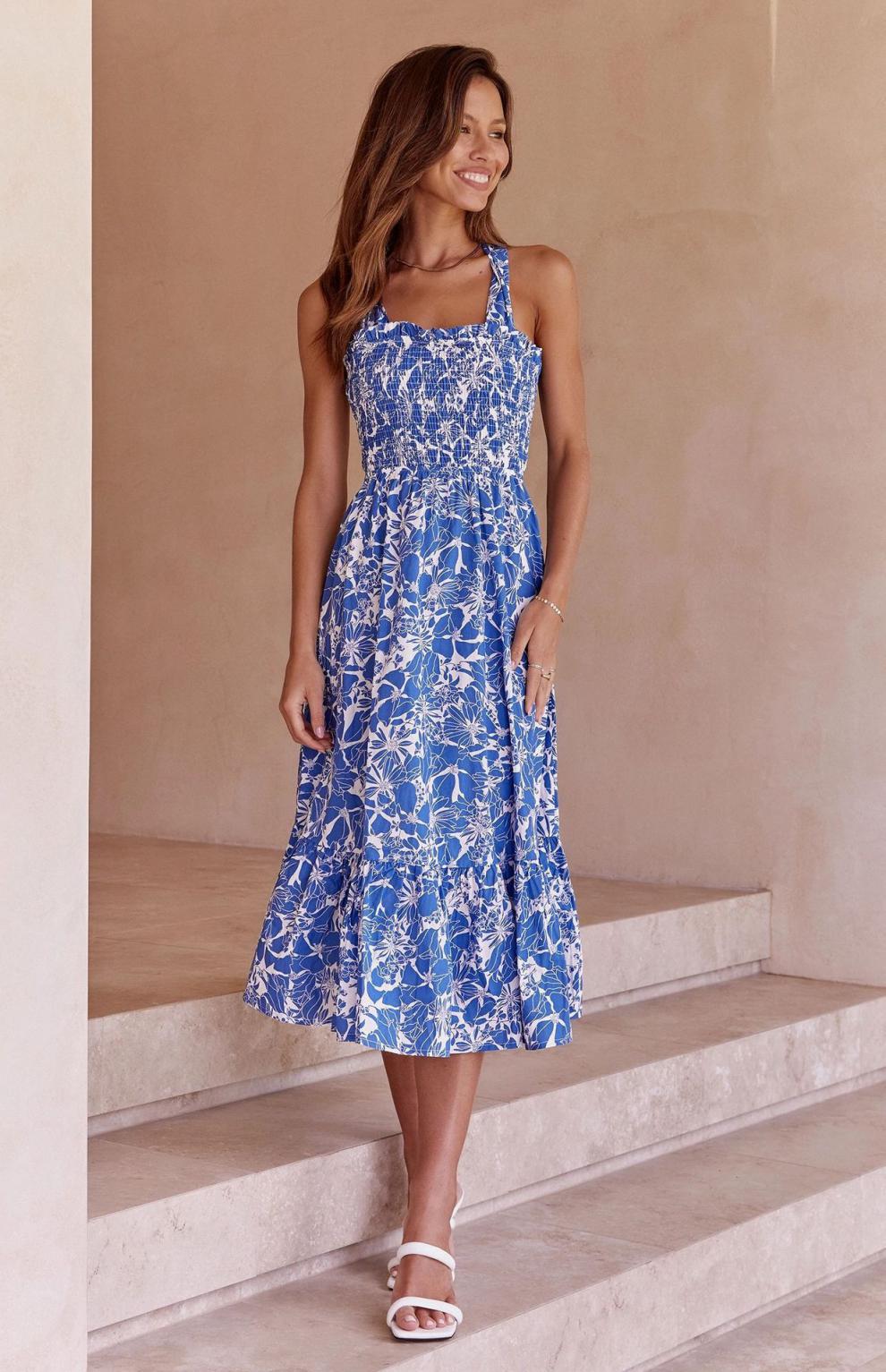 Excursion Bloom Midi Dress