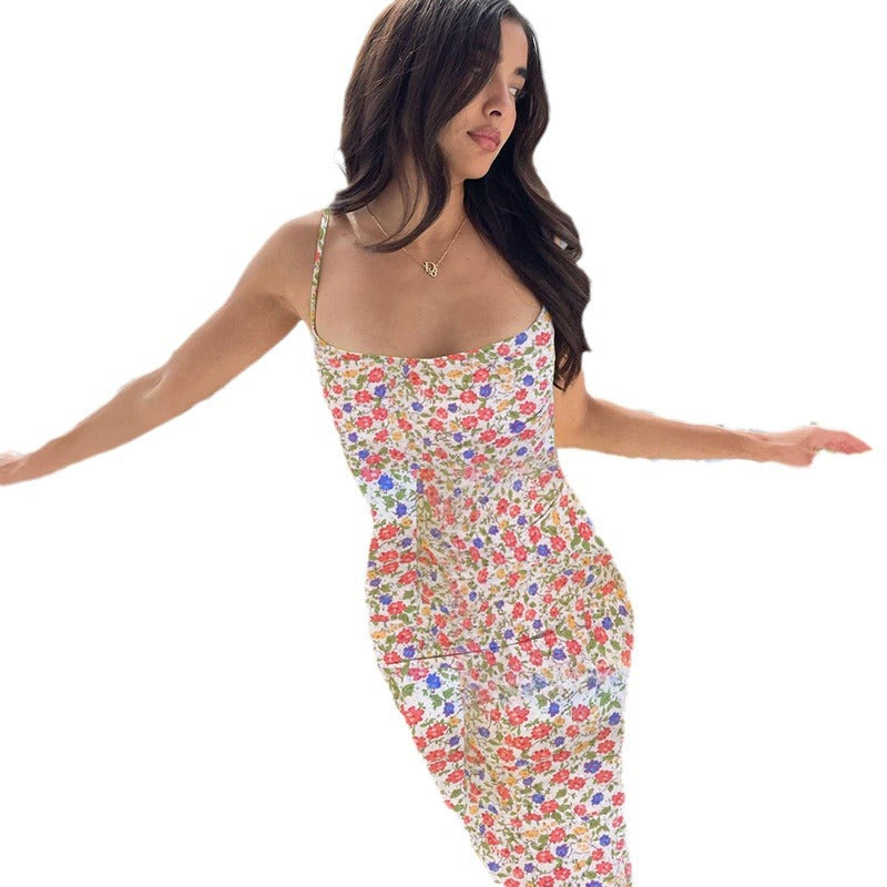 Leila Exclusive Women's Floral Slip Maxi Dress Chic Silhouette Collection