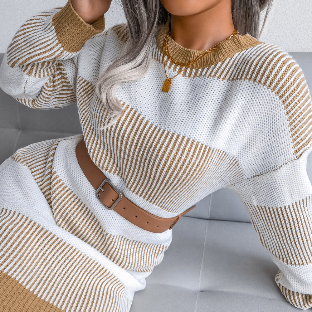 Striped Tacoma Knit Sweater Dress FINAL