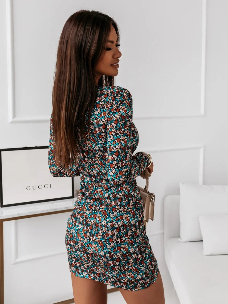 Lasting Lover Bloom Ruffle Wrap Dress