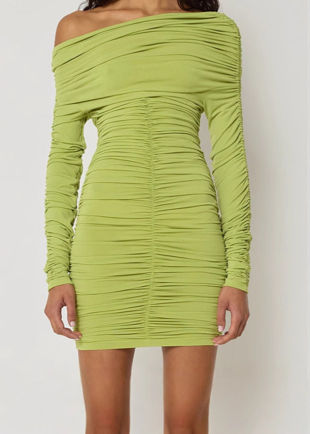 Ruched Selene Off Shoulder Bodycon Dress