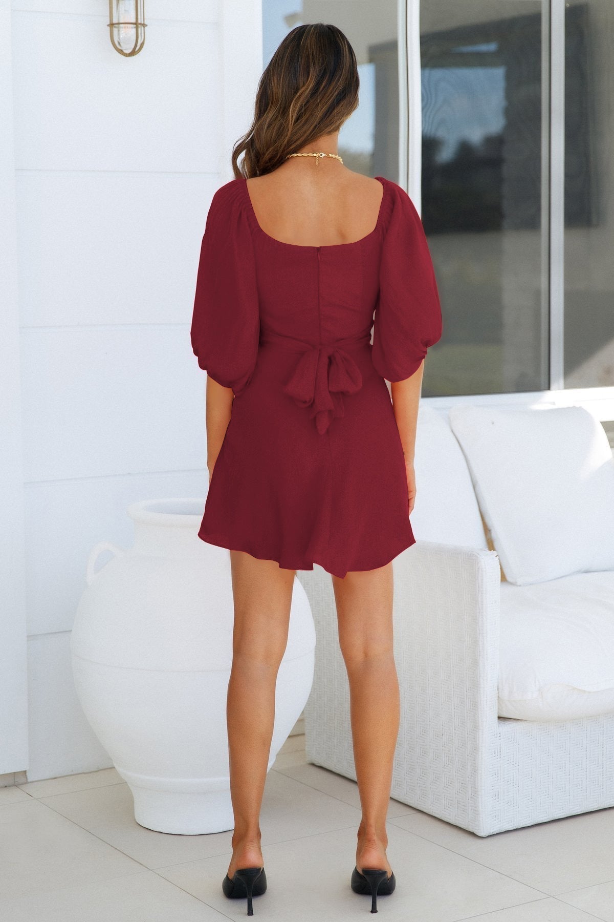 Balloon Della Sleeve Dress Orchid FINAL