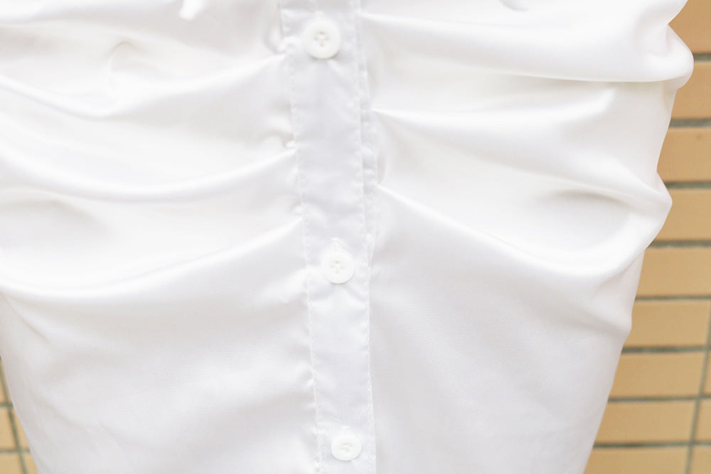 Linen Jill Blend Gathered Dress FINAL