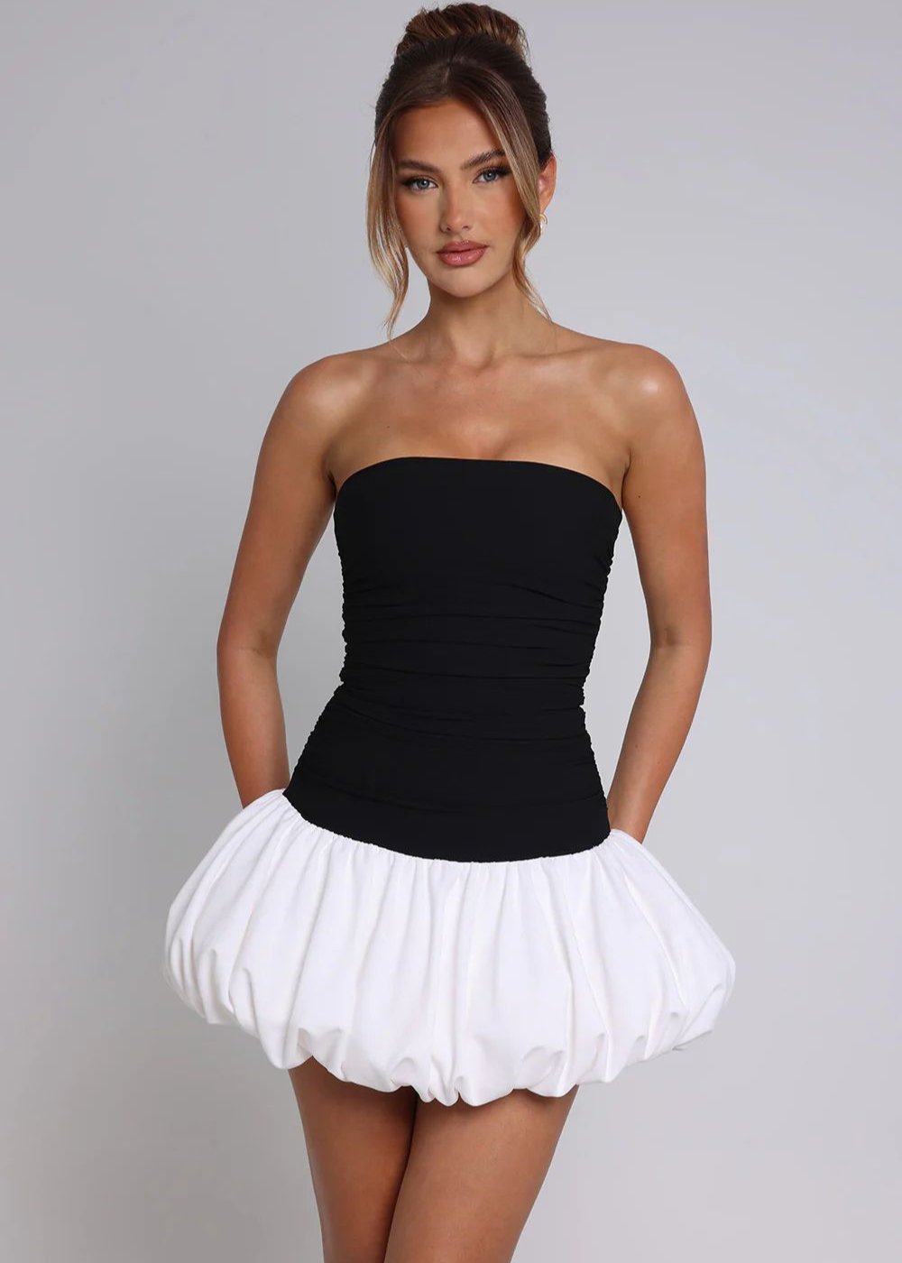 Allure Scarlet Strapless Mini Dress