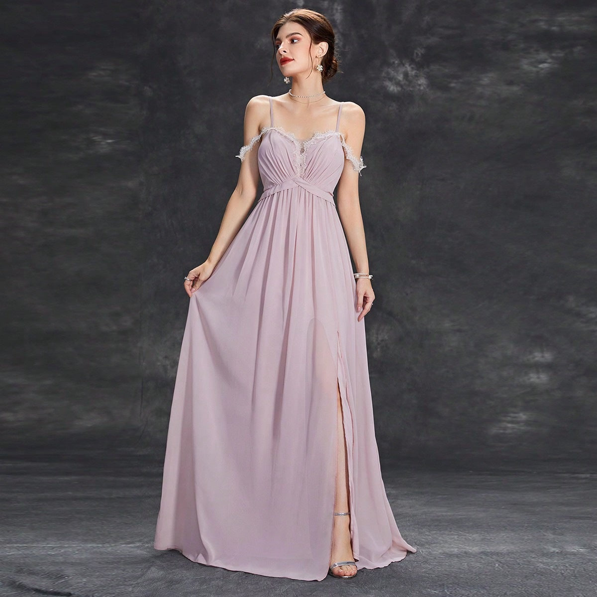 Sling Evening Dress Sophisticated Graceful Ball Gown Birthday Party Adult Ceremony Dress Annual Party Evening Dress