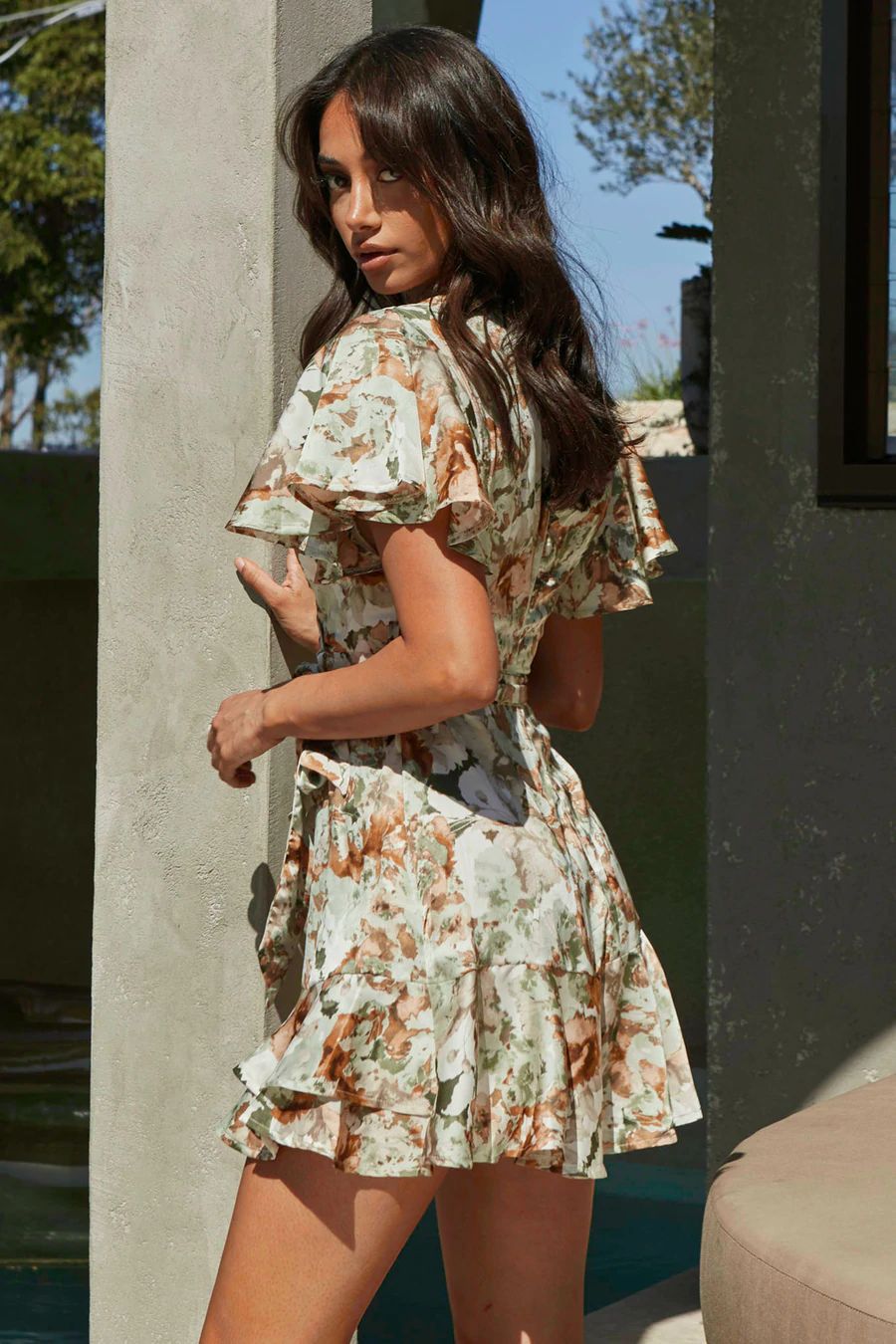 But Better Flower Satin Wrap Dress FINAL