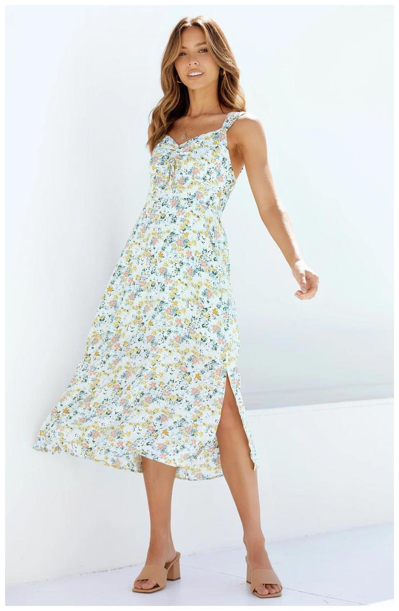 Loved By You Flower Midi Dress Ivory