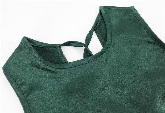 Modal Laken Blend Sleeveless Midi Dress Sage